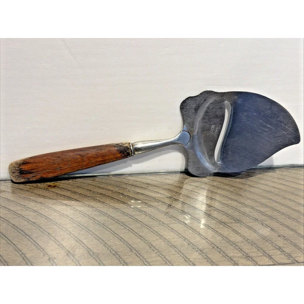 Spar Norway Cheese Plane Slicer Stainless Steel Wood Handle Vintage MCM